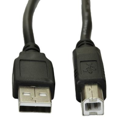 Akyga AK-USB-18 USB-kabel USB 2.0 USB-A stekker, USB-B stekker 5.00 m Zwart