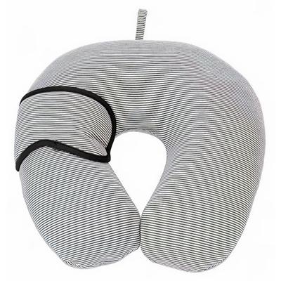 Pro World Nekkussen Streepjes 28 Cm Polyester Lichtgrijs Pro World Nekkussen Streepjes 28 Cm Polyester Lichtgrijs