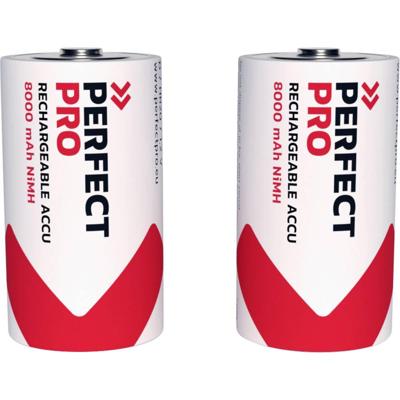 Perfectpro B-D2 NiMH Batterijen D 8000 mAh - VE=2