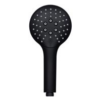 Wiesbaden Smart handdouche rond 3-standen kuststof mat zwart - thumbnail