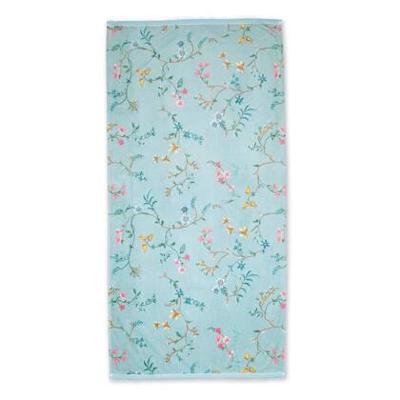 Pip Studio Les Fleurs - Douchelaken - 70x140 - Blauw Pip Studio Les Fleurs - Douchelaken - 70x140 - Blauw