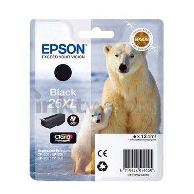 Epson C13T26214022 12.1ml 500pagina's Zwart inktcartridge