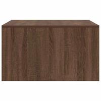 Salontafel met lades 70,5x70x40 cm bruin eikenkleurig - thumbnail