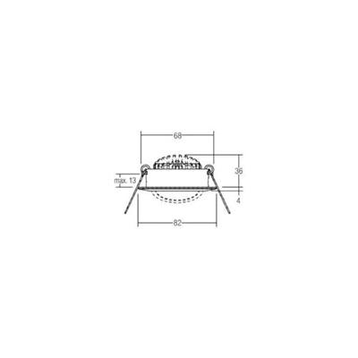 Brumberg 40363153 40363153 LED-inbouwlamp LED 6 W Nikkel