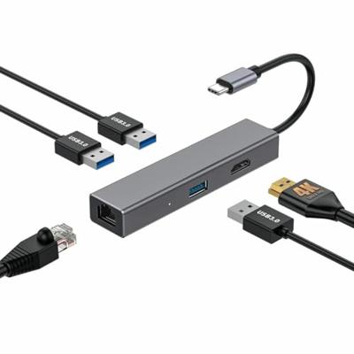 CoolBox USB C MiniDOCK4 5-in-1 hub: Gigabit Ethernet, HDMI, 3 x USB 3.0