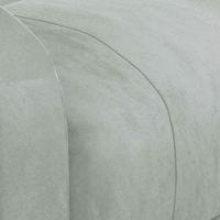 Massagestoel fluweel lichtgrijs - thumbnail