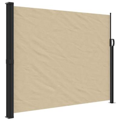 VidaXL Windscherm uittrekbaar 160x600 cm beige