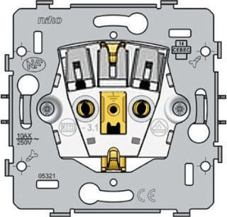 Niko stopcontact 1 voudig met randaarde exclusief afdekplaat