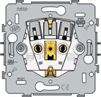 Niko stopcontact 1 voudig met randaarde exclusief afdekplaat - thumbnail