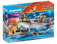 Playmobil 70140 Redding Op Zee: Brandbestrijdings Missie Met - thumbnail