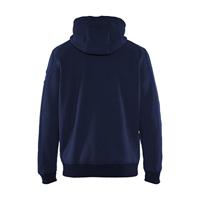 Blåkläder 4933 Hoodie met rits gevoerd marineblauw - maat XL - thumbnail
