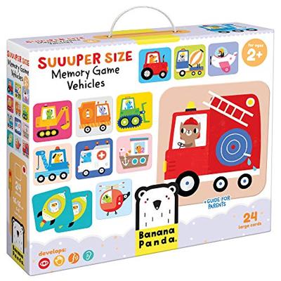 Banana Panda - grote memory spel voertuigen - 24st.