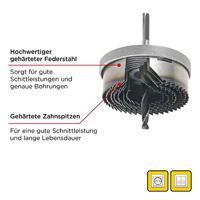 kwb 599077 Gatenzaagset 7-delig 25 mm, 32 mm, 38 mm, 45 mm, 50 mm, 58 mm, 63 mm 1 stuk(s) - thumbnail