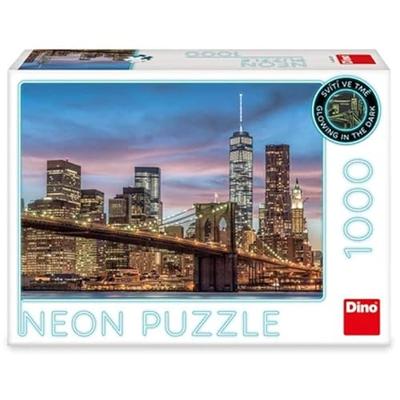 DinoToys Dino puzzel - glow in the dark manhattan new york - 1000 stukjes