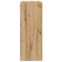 Wandkast artisanaal eikenkleurig 69.5 x 34 x 90 cm Bewerkt hout - thumbnail