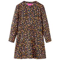 VidaXL Kinderjurk met lange mouwen 92 marineblauw - thumbnail