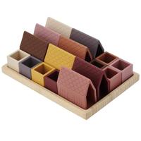 Tickit Silisoft Dorp Blokken Aarde Kleuren 16 stuks - thumbnail
