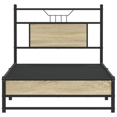 Bedframe zonder matras hout sonoma eikenkleurig 90x190 cm Bedframe zonder matras hout sonoma eikenkleurig 90x190 cm