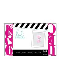 Heidi Swapp • letterbord alfabet 1,3cm 147pcs pink - thumbnail