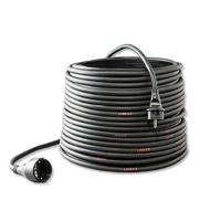 Verlengkabel 10 meter 3x1.5mm² rubber stekker contrastekker aangespoten - thumbnail