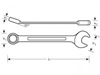 Bahco steekringsleutel op kaart 19mm | SB111M-19 - thumbnail