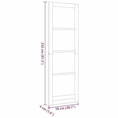 Binnendeur ORKDAL Bruin 78 x 232 cm