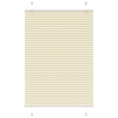 VidaXL Plissé rolgordijn 90x150 cm stofbreedte 89,4 cm polyester crème VidaXL Plissé rolgordijn 90x150 cm stofbreedte 89,4 cm polyester crème