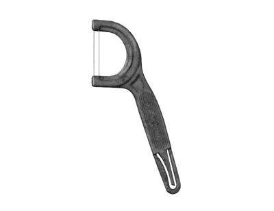 The Eco Gang Tandenstokers met flosdraad - houtskool