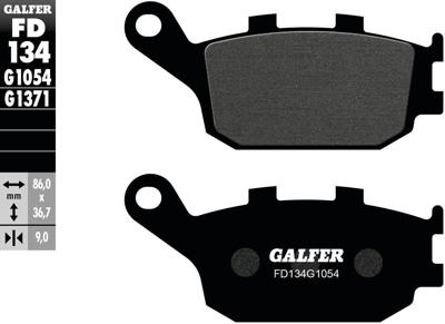 GALFER remblokken "fd134" brake pad fd134 g1054 organic
