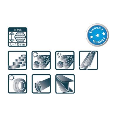 Pica 591/46 Markeerkrijt ECO | 11x110mm | Zwart | 12 stuks - PI59146