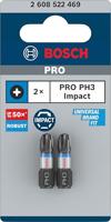 Bosch Accessories Bosch Power Tools 2608522469 Kruis-bit 2-delig Kruiskop Phillips - thumbnail