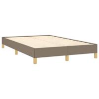 Boxspring met matras stof taupe 120x190 cm - thumbnail