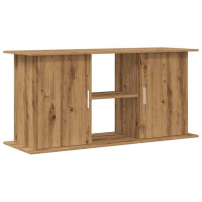 Aquariumstandaard Artisan Eikenhout 121x41x58 cm Bewerkt Hout