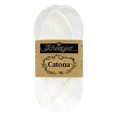 Scheepjes Catona - 10g - 106 Snow White - Haakgaren / Breigaren