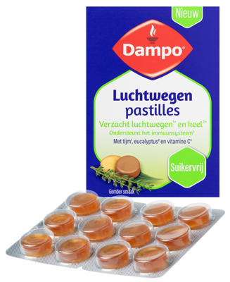 Dampo Luchtwegen Pastilles Gembersmaak