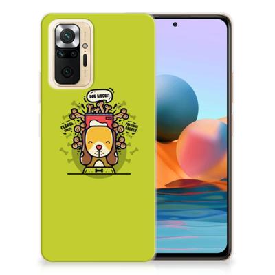 Xiaomi Redmi Note 10 Pro Telefoonhoesje met Naam Doggy Biscuit Xiaomi Redmi Note 10 Pro Telefoonhoesje met Naam Doggy Biscuit