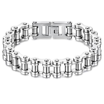 Heren armband Edelstaal Biker Chain Silver Heren armband Edelstaal Biker Chain Silver