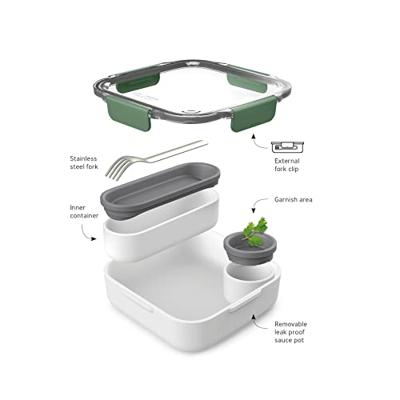 Black+Blum Lunch Box Original - 198x198x56mm - Olijf Black+Blum Lunch Box Original - 198x198x56mm - Olijf