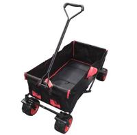 Bolderkar vouwbaar FW3018 rood - zwart brede wielen Warentuin over zee - Warentuin over zee - thumbnail