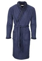 Krijtstreep badjas heren blauw-s - thumbnail