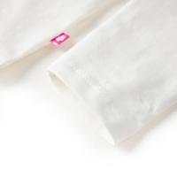 Kindershirt met lange mouwen pailletten hart 116 ecru - thumbnail