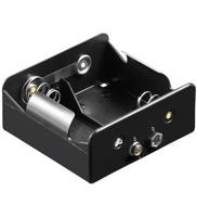 Goobay 11452 Batterijhouder Aantal cellen: 2 D (mono) Drukknopaansluiting (l x b x h) 73 x 71 x 31 mm - thumbnail