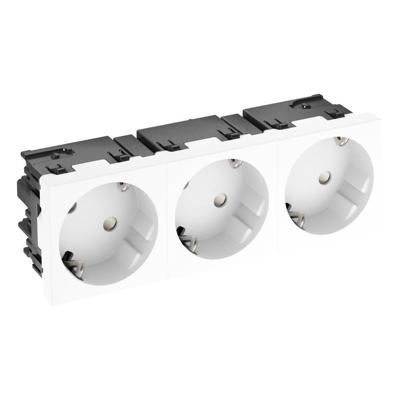 OBO Bettermann 6120503 Apparaatinzet Wandcontactdoos dubbel (b x h x d) 135 x 45 x 40 mm Wit 1 stuk(s)