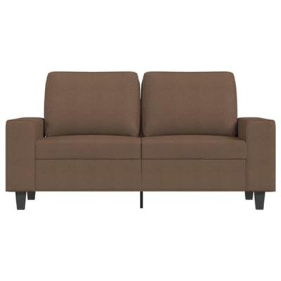 Tweezitsbank 120 cm stof bruin