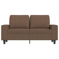 Tweezitsbank 120 cm stof bruin - thumbnail