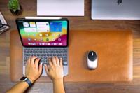 Satechi Vegan-lederen premium desk mat - Brown - thumbnail