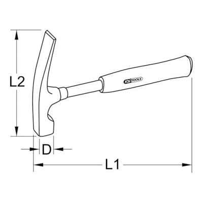 KS Tools 140.2030 1402030 Metselhamer 800 g 270 mm 1 stuk(s)