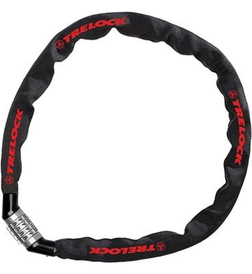 Trelock bc c115 110/4 zw - kettingslot, 110 cm, zwart
