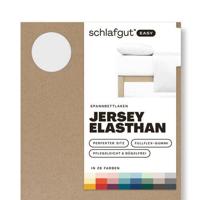 Schlafgut Schlafgut EASY Jersey Elasthan Hoeslaken M - 120x200 - 130x220 101 Full-White - thumbnail