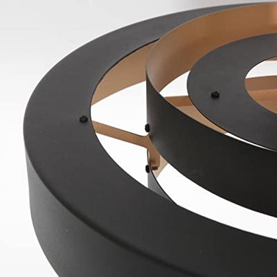 Steinhauer Zwarte hanglampFlinter Ø 50cm - 3329ZW